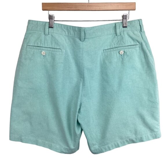 JOS. A. Bank Stays Cool Men's‎ Shorts 36 Light Green 100% Cotton - Picture 5 of 7